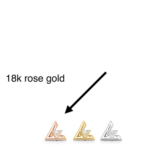 SOLD - LV Volt Stud Earrings - Picture 5 of 8